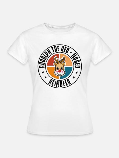 Rudolph - Frauen T-Shirt - Weiß