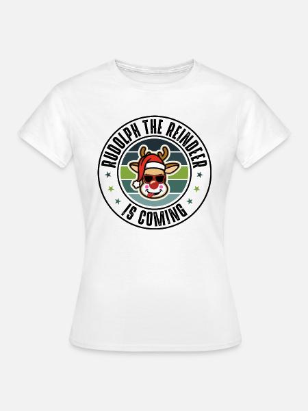 Rudolph - Frauen T-Shirt - Weiß