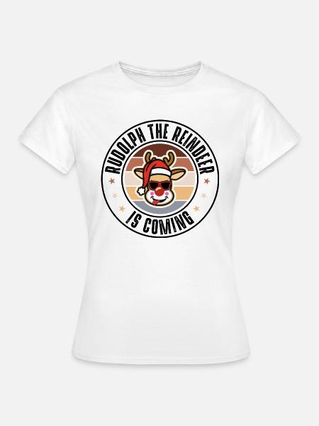 Rudolph - Frauen T-Shirt - Weiß