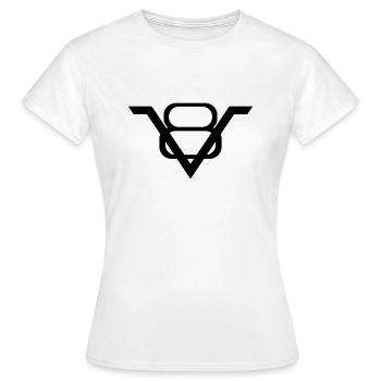 Millésime V8 - T-shirt Femme - blanc - Devant - AI Model Female 172 dark (172cm)