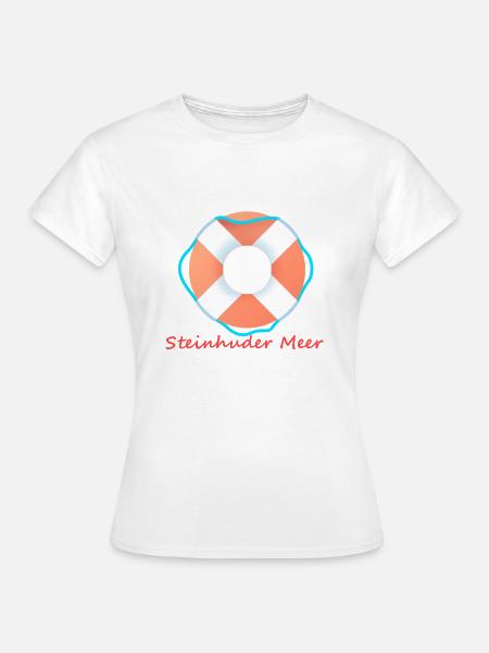 Steinhuder Meer Rettungsring - Frauen T-Shirt - Weiß