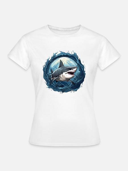 Hai - Frauen T-Shirt - Weiß