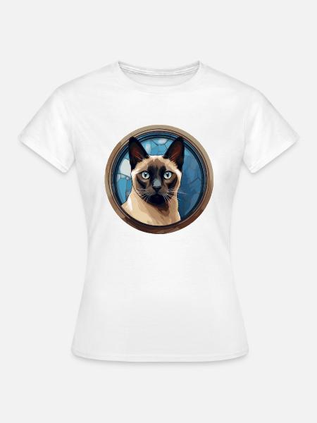 Siamkatze - Frauen T-Shirt - Weiß