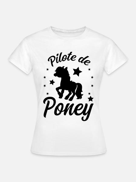 Pony-Pilot - Frauen T-Shirt - Weiß