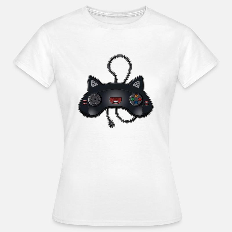 Cat Joystick - Women's T-Shirt - white