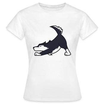 Husky - T-shirt Femme - blanc - Devant - AI Model Female 172 dark (172cm)