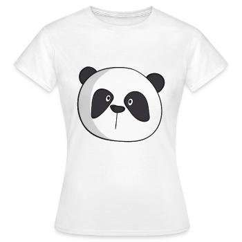Visage de Panda - T-shirt Femme - blanc - Devant - AI Model Female 172 dark (172cm)