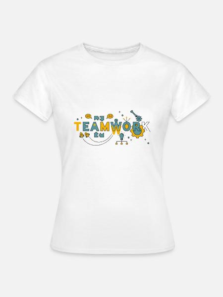 Teamwork - Frauen T-Shirt - Weiß