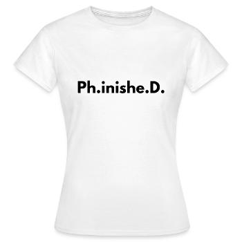 thèse - T-shirt Femme - blanc - Devant - AI Model Female 172 dark (172cm)
