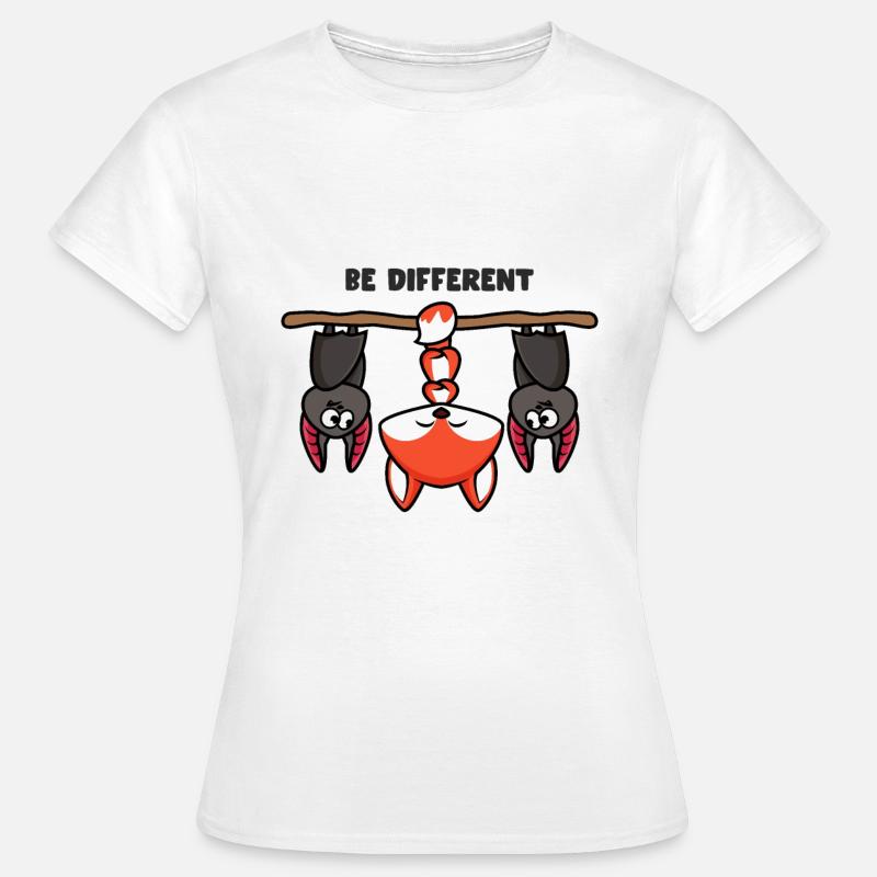 Sei Anders Fuchs - Frauen T-Shirt - Weiß