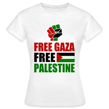 Free gaza Free palestine - Frauen T-Shirt - Weiß - Vorne - AI Model Female 172 dark (172cm)