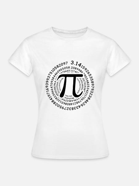 Pi Day Zahlen 3.14159265358979323846 - Frauen T-Shirt - Weiß