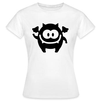Monsterchen - Line - T-shirt Femme - blanc - Devant - AI Model Female 172 dark (172cm)