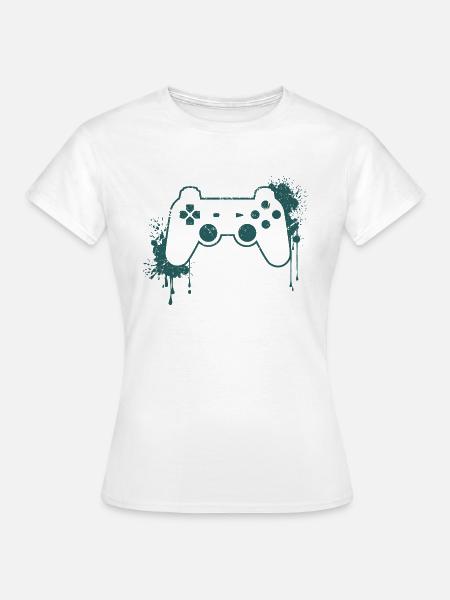 CONTROLLER RETRO - Frauen T-Shirt - Weiß