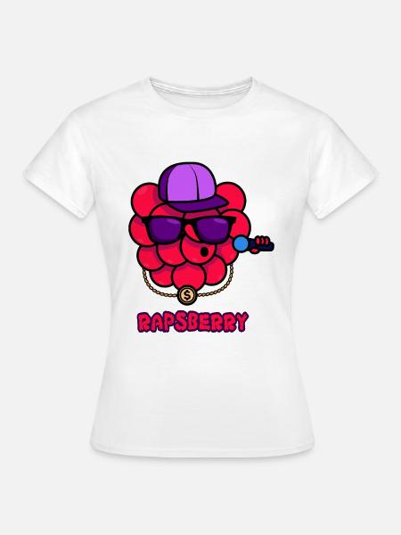 Rap Himbeere - Frauen T-Shirt - Weiß