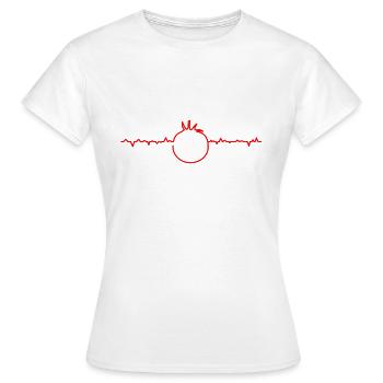 tomato - Women's T-Shirt - white - Front - AI Model Female 172 dark (172cm)