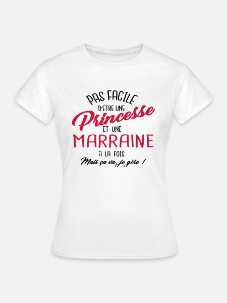 Princesse et marraine - T-shirt Femme - blanc