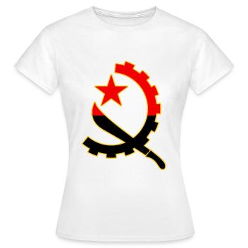 Angola - T-shirt Femme - blanc - Devant - AI Model Female 172 dark (172cm)