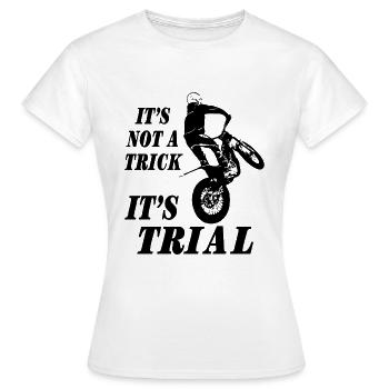 Trial - Trialsport - Moto Trial - Motorcycle Trial - Women's T-Shirt - white - Front - AI Model Female 172 dark (172cm)
