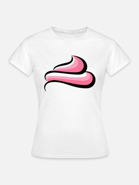 Sahne oder Topping - Frauen T-Shirt - Weiß