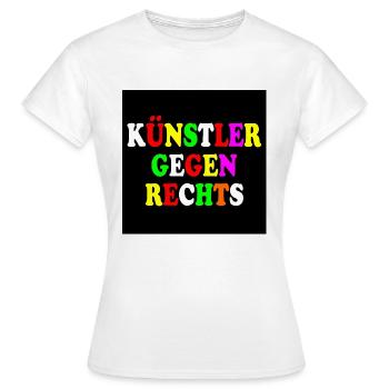 Artistes contre la droite - T-shirt Femme - blanc - Devant - AI Model Female 172 dark (172cm)