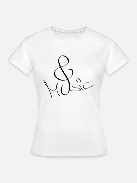 music - Frauen T-Shirt - Weiß