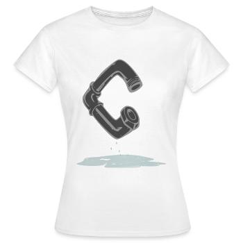 Tube C - T-shirt Femme - blanc - Devant - AI Model Female 172 dark (172cm)
