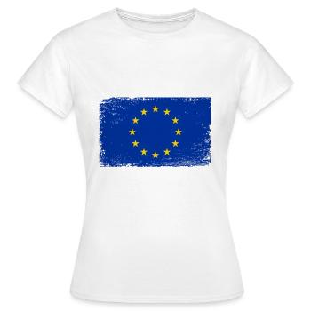 Élections européennes EU Europe flag - T-shirt Femme - blanc - Devant - AI Model Female 172 dark (172cm)