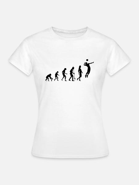 Faustball Athlet Evolution Fistball Faustballerin - Frauen T-Shirt - Weiß