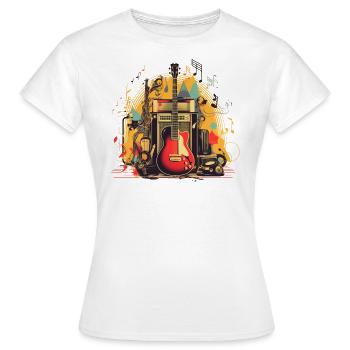 Love Music - Frauen T-Shirt - Weiß - Vorne - AI Model Female 172 dark (172cm)