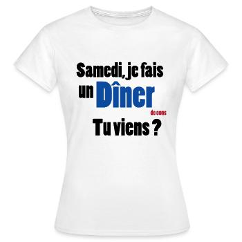 Dumm - Frauen T-Shirt - Weiß - Vorne - AI Model Female 172 dark (172cm)