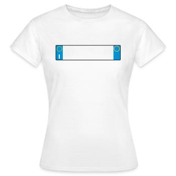 plaque Italie_g1 - T-shirt Femme - blanc - Devant - AI Model Female 172 dark (172cm)