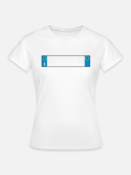 license plate Italy_g1 - Women's T-Shirt - white