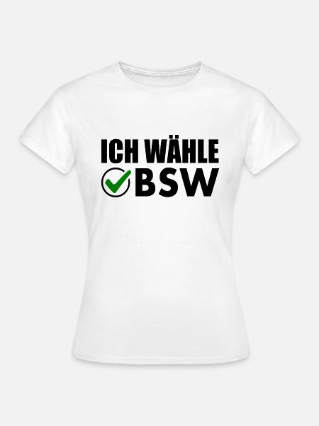 ich wähle bsw - Frauen T-Shirt - Weiß