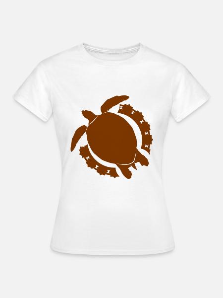 Schildkröte / Kriechtier - Reptilie - Frauen T-Shirt - Weiß
