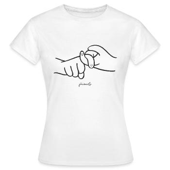 Freundlich - Frauen T-Shirt - Weiß - Vorne - AI Model Female 172 dark (172cm)
