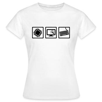 Programmeur - T-shirt Femme - blanc - Devant - AI Model Female 172 dark (172cm)