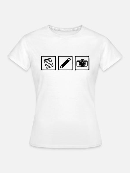 Journaliste - T-shirt Femme - blanc