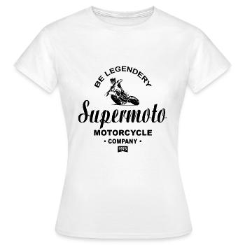Supermoto - Women's T-Shirt - white - Front - AI Model Female 172 dark (172cm)