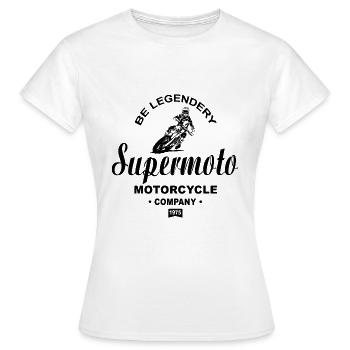 Supermoto - Women's T-Shirt - white - Front - AI Model Female 172 dark (172cm)