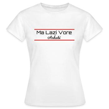 Arhavi Arkabi Lazca Lazisch T-Shirt - Frauen T-Shirt - Weiß - Vorne - AI Model Female 172 dark (172cm)