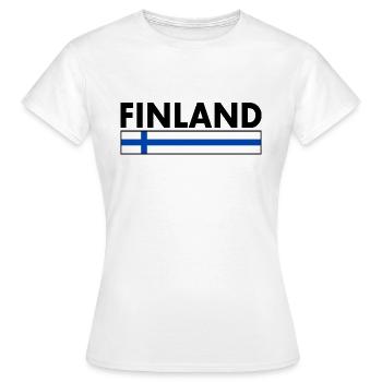 FINLANDE - T-shirt Femme - blanc - Devant - AI Model Female 172 dark (172cm)