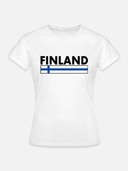FINNLAND - Frauen T-Shirt - Weiß
