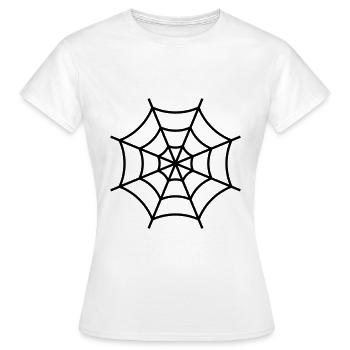 Toile d’araignée - T-shirt Femme - blanc - Devant - AI Model Female 172 dark (172cm)