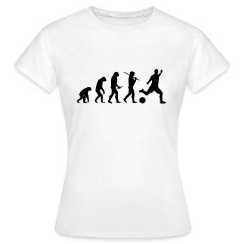 Je Peux Pas J'ai Foot - Évolution Joueur De Foot - T-shirt Femme - blanc - Devant - AI Model Female 172 dark (172cm)