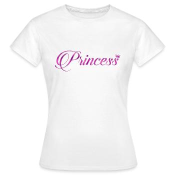 Princess - Women's T-Shirt - white - Front - AI Model Female 172 dark (172cm)