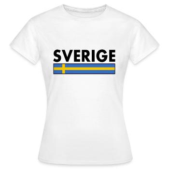 Sverige - Frauen T-Shirt - Weiß - Vorne - AI Model Female 172 dark (172cm)