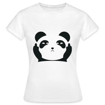 Middle finger - Women's T-Shirt - white - Front - AI Model Female 172 dark (172cm)