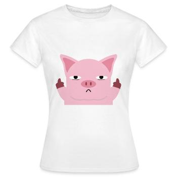 Fuck You - T-shirt Femme - blanc - Devant - AI Model Female 172 dark (172cm)