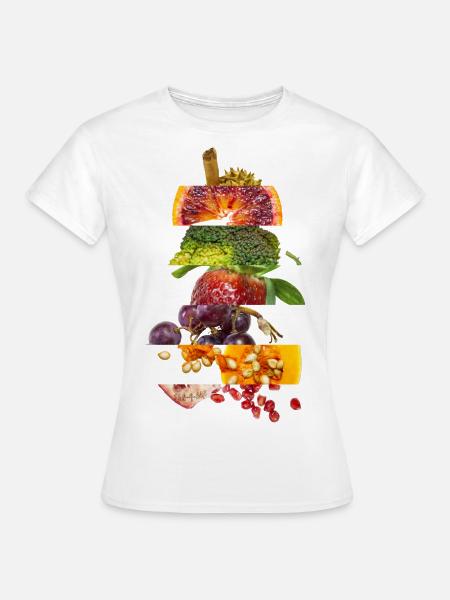 Obst & Gemüse - Frauen T-Shirt - Weiß
